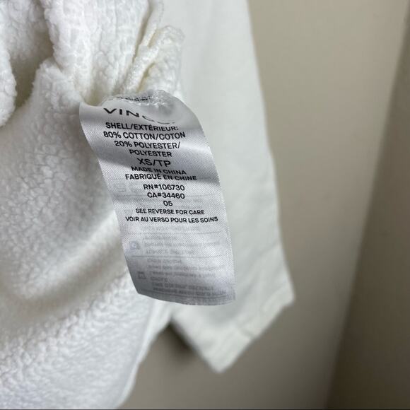 Vince White Split Hem Pullover Sweater Oversized Fit Top Size XS Women - Picture 6 of 10